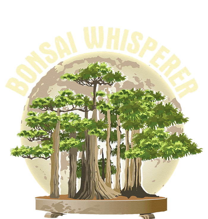 Bonsai Whisperer Retro Gardener Nature Bonsai Tree Lover Tall T-Shirt