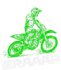 Brap Braap 2Stroke Send It Motocross Dirt Bike Green ET3 Full-Length Apron With Pockets