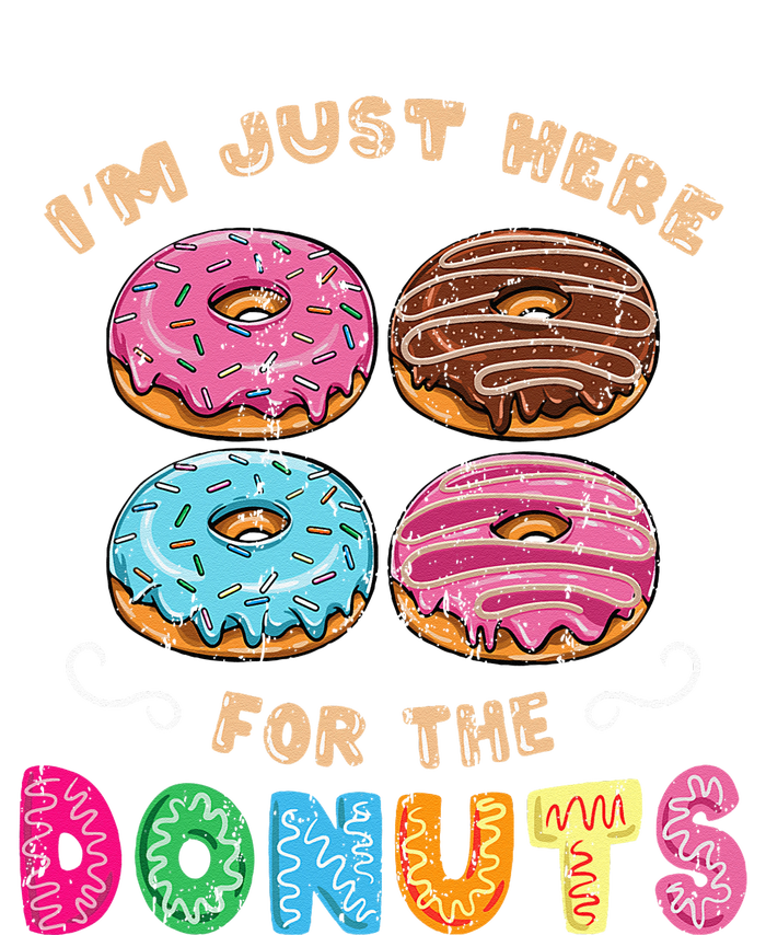 Im Just Here For The Donuts Candy Lover Kids Long Sleeve Shirt