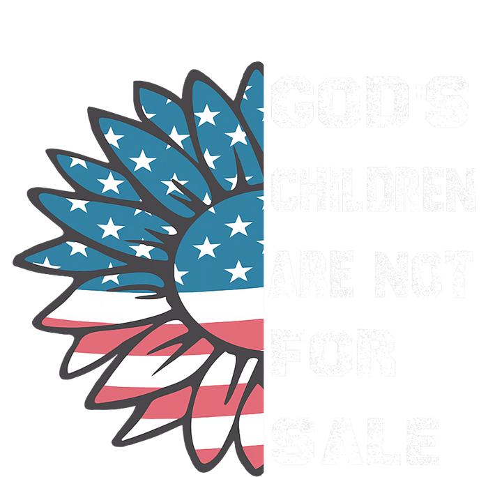 Gods Children Are Not For Sale Sunflower Design T-Shirt