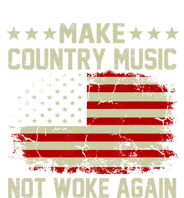 Vintage Make Country Music Not Woke Again American Flag Magnet