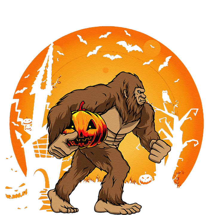 Bigfoot Sasquatch Pumpkin Funny Halloween Costume Outfit T-Shirt