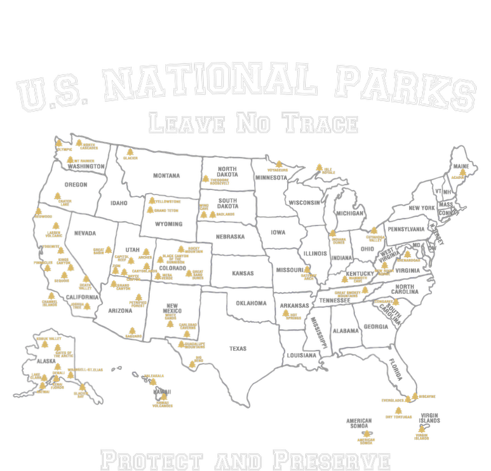 All 63 US National Parks Design For Campers Hikers Walkers PosiCharge Competitor Tank