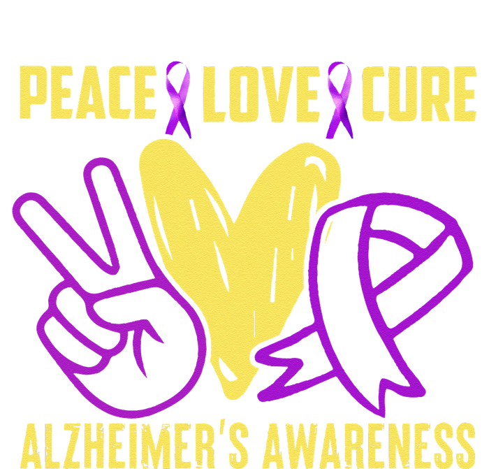 Peace Cure Love Alzheimer´s Awareness Cooling Performance Crew T-Shirt