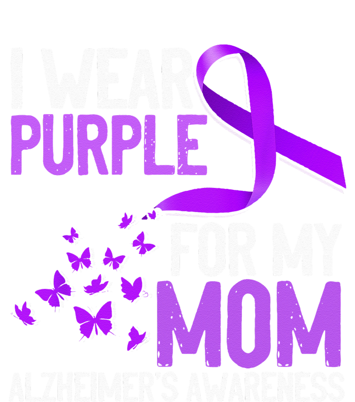 Wear Purple For My Mom Alzheimer´s Awareness Women's T-Shirt