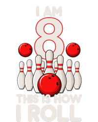 8 Year Old Bowling Party 8th Birthday Is How I Roll Tall T-Shirt