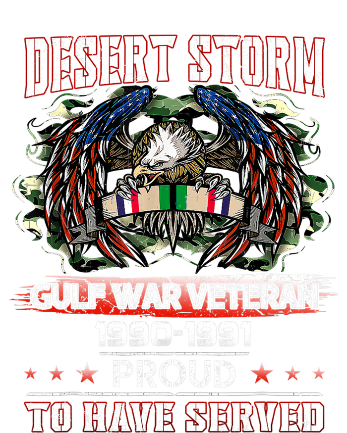 Veteran Desert Storm Veteran Proud For Fathers Day V-Neck T-Shirt