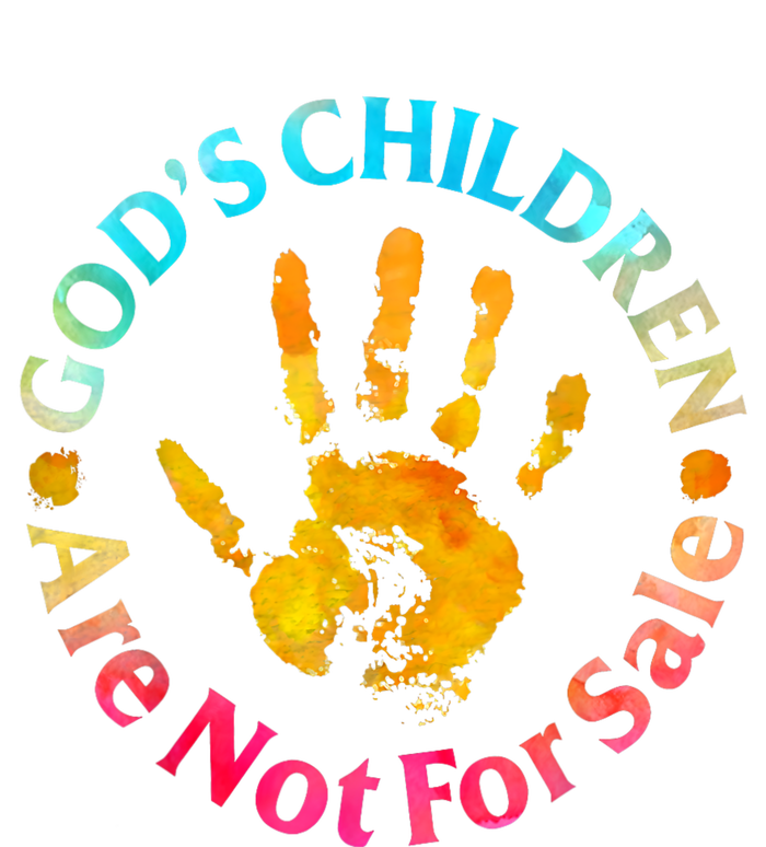 Gods Children Are Not For Sale Hand Prints T-Shirt