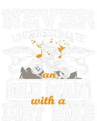 Never Underestimate An Old Man With A Dirt Bike Motocross Ladies Long Sleeve Shirt