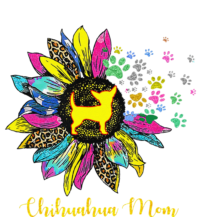 Chihuahua Mom Sunflower Gifts Dog Mom Mothers Day T-Shirt