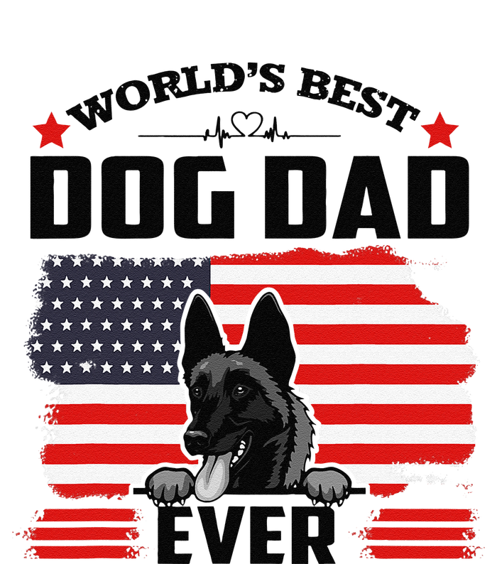 Belgian Malinois Dog Worlds Best Dog Dad Ever Fathers Day Sustainable Beanie