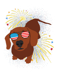 Cool Dog In USA Flag Glasses With Fireworks 4th July Day Hoodie