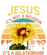 Jesus Its Not A Religion Its A Relationship Sunflower Art Softstyle Adult Sport Polo