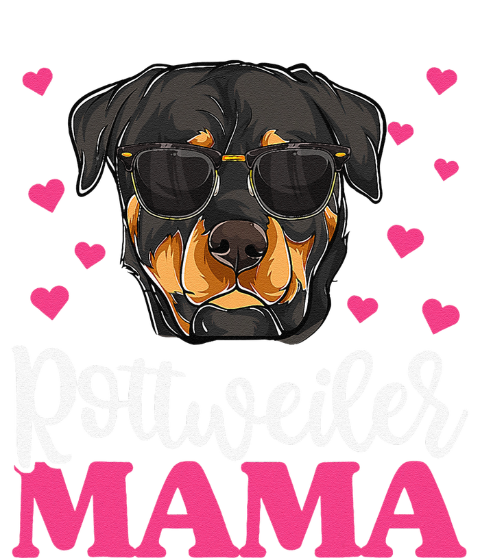 Cute Rottie Rottweiler Mama Funny Mothers Day Dog Mom Yupoong Adult 5-Panel Trucker Hat