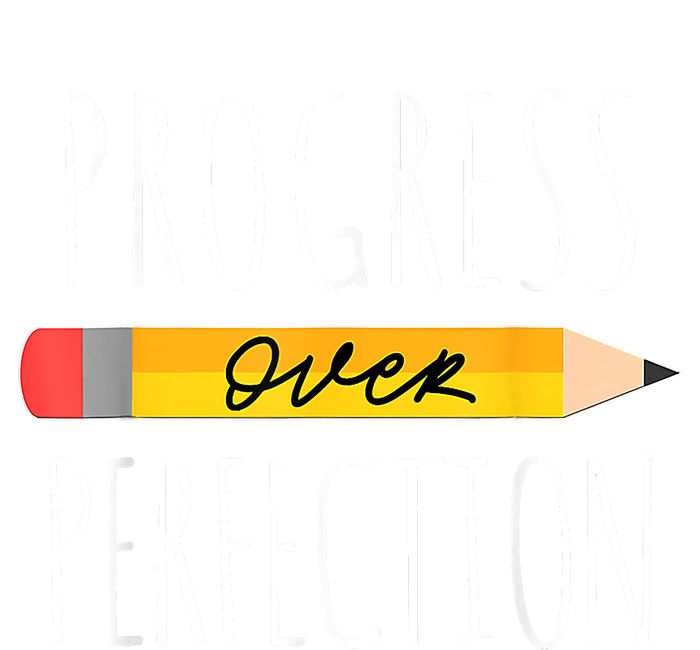 Motivational Progress Over Perfection Back To School Teacher T-Shirt