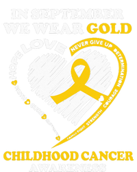 Childhood Cancer Awareness In September We Wear Gold Performance Fleece Hoodie