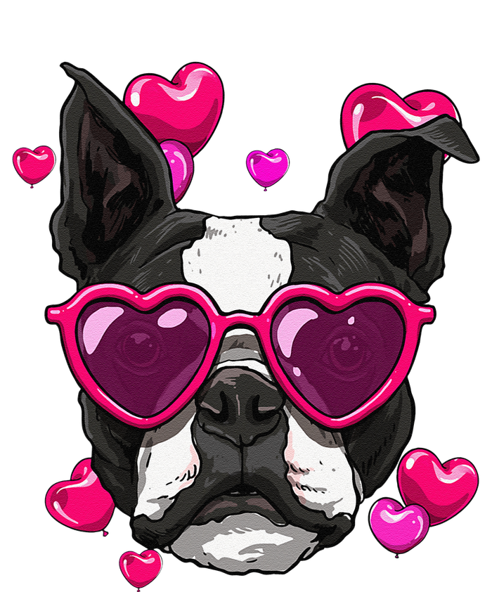 Boston Terrier Valentines Day Heart Dog Lover Gift T-Shirt