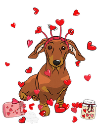 Dog Valentine Gift Cute Dachshund Valentines Day T-Shirt