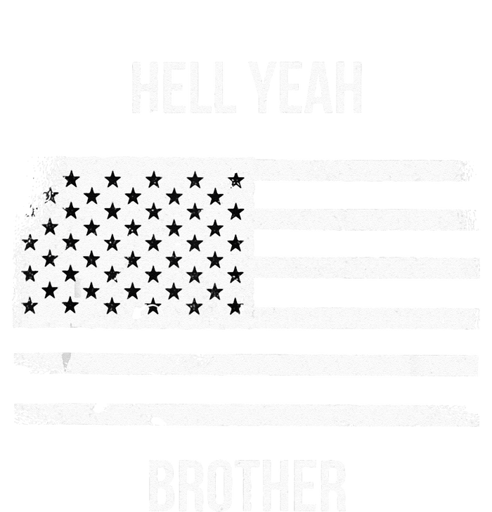 US American Flag Vintage Distressed Hell Yeah Brother Striped Beanie with Solid Band