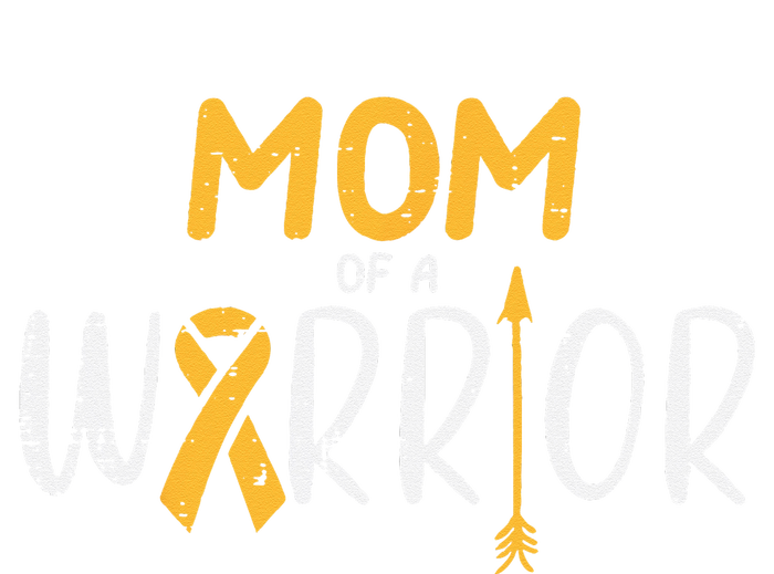 Mom Of A Warrior Childhood Cancer Ribbon Awareness Family Womens California Wash Sweatshirt