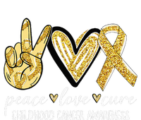 Peace Love Cure Childhood Cancer Awareness Gold Ribbon PosiCharge Competitor Tank