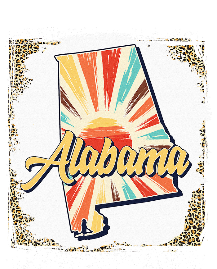 Vintage USA Alabama State Map Flag Souvenir Men Women Kids T-Shirt