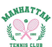 Manhattan Tennis Club Pink And Green Tennis Full Zip Hoodie