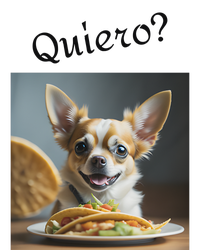 Quiero! I Want Taco! Funny Retro Chihuahua T-Shirt