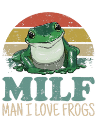 MILF Man I Love Frogs Funny Saying Frog Amphibian Lovers Hooded Wearable Blanket