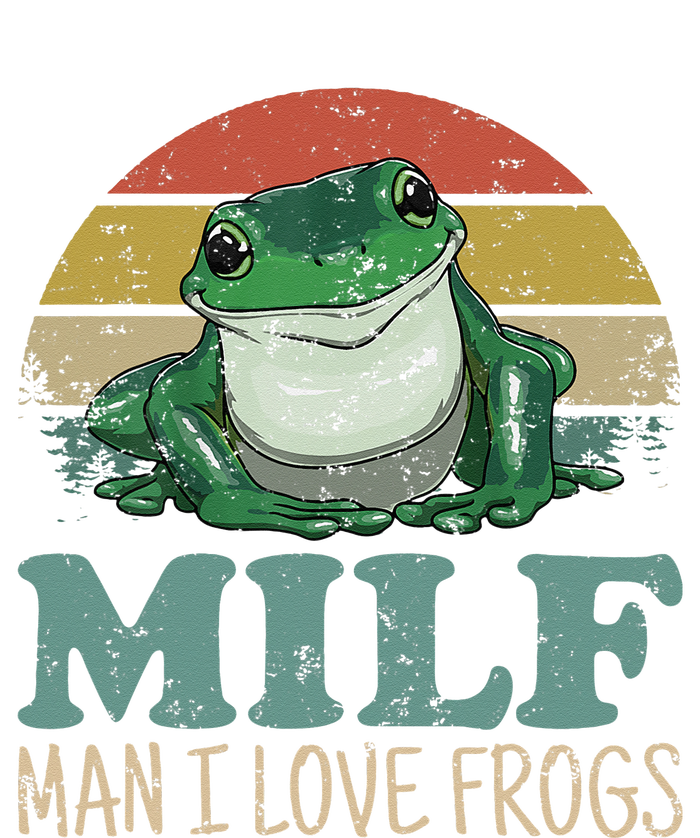 MILF Man I Love Frogs Funny Saying Frog Amphibian Lovers Hooded Wearable Blanket