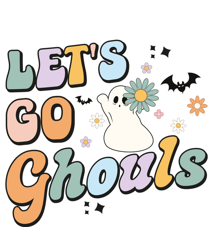 Lets Go Ghouls Halloween Ghost Outfit Costume Retro Groovy Zip Tote Bag