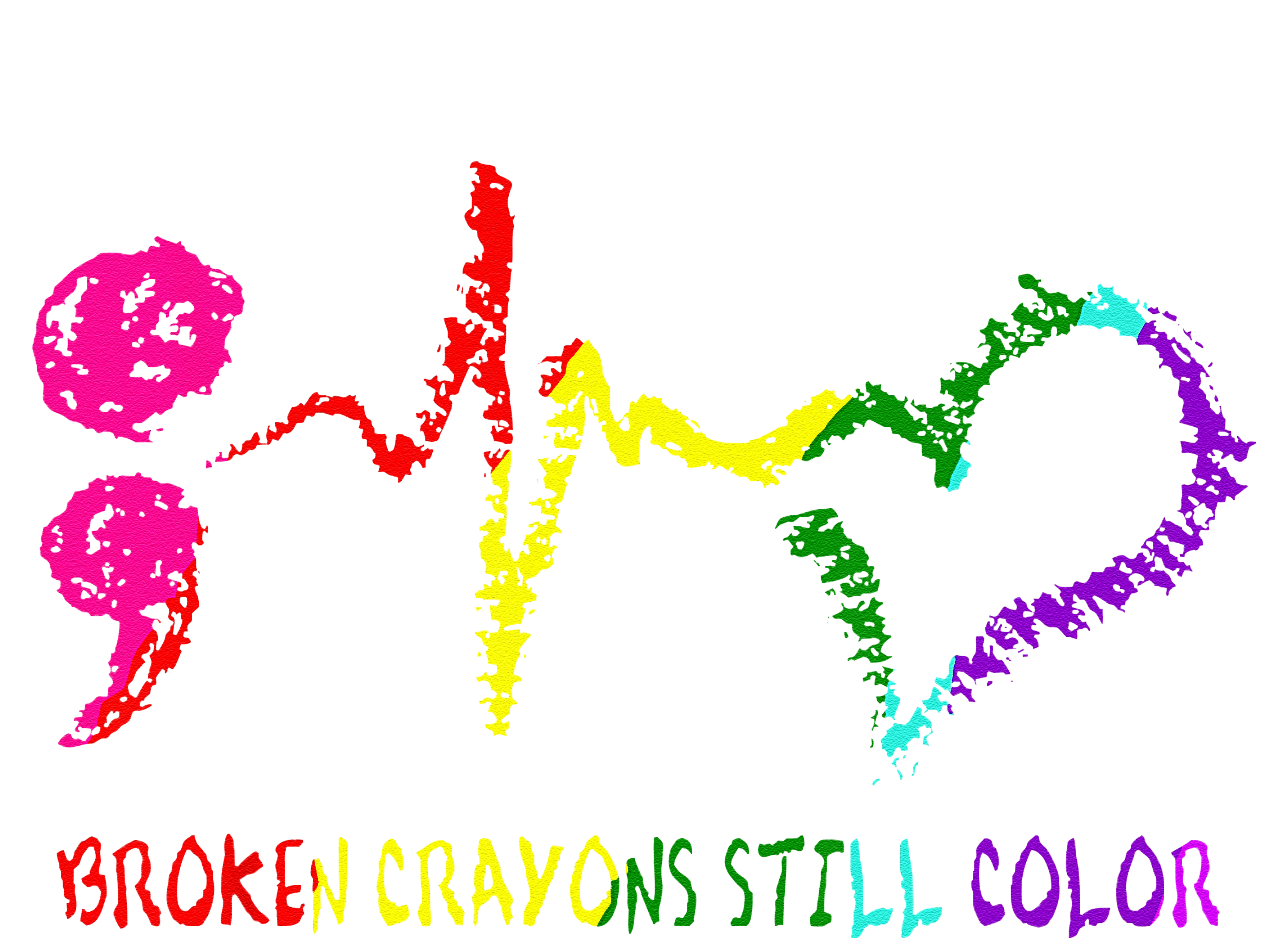 Broken Crayons Still Color Mental Health Awareness Semicolon Hooded Wearable Blanket