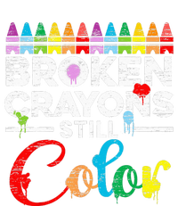 Broken Crayons Still Color Mental Health Awareness Supporter Women's Knotted Racerback Tank