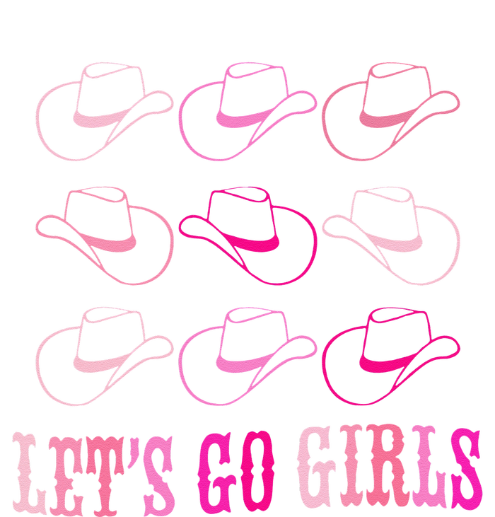 Cowboy Hat Lets Go Girls Western Cowgirls Kids Long Sleeve Shirt