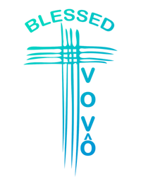 Blessed Vovo Portuguese Grandpa Christian Cross Gift Tie Dye Hoodie