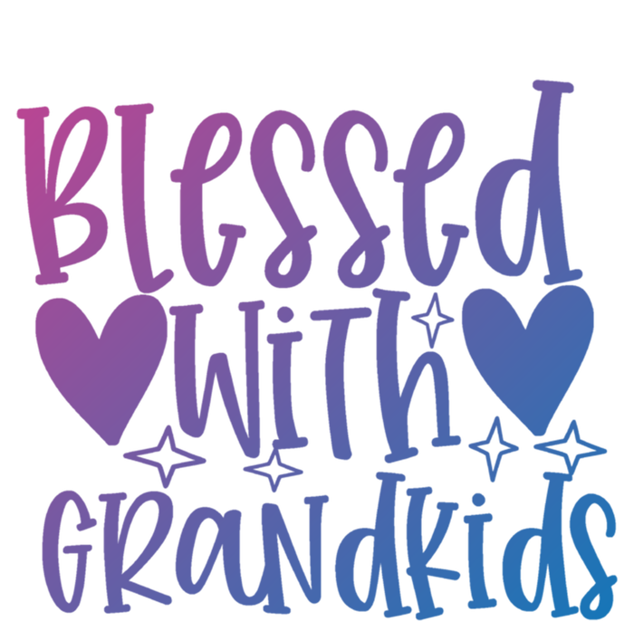 Blessed With Grand Gift Women's Tri-Blend 3/4-Sleeve Raglan Shirt