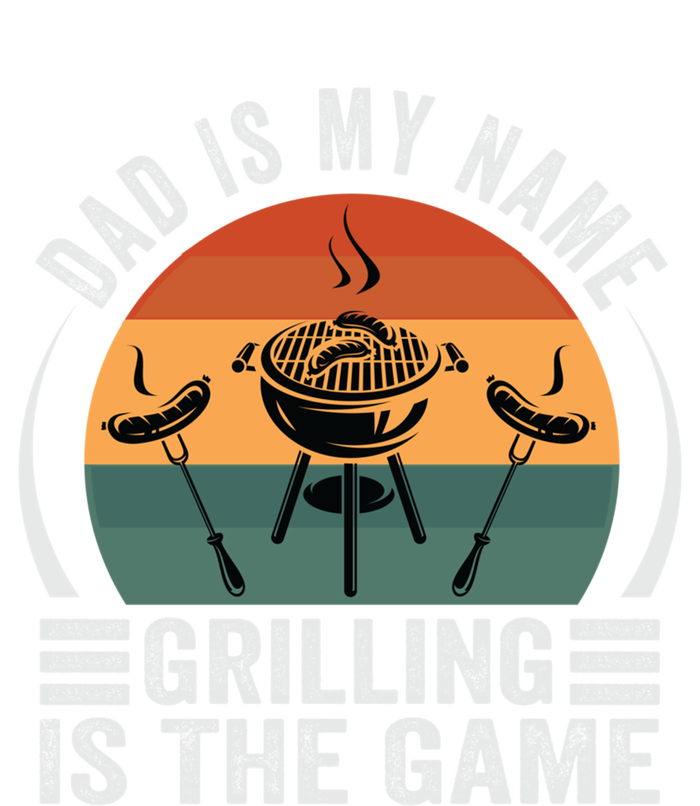 Dad Is My Name Grilling Is The Game Funny Gift Valucap Bio-Washed Visor