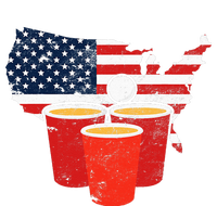 4th Of July I Beer Pong American Flag I College Party Magnet