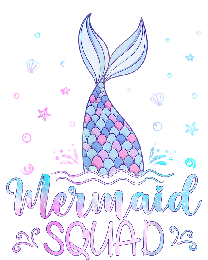 Mermaid Birthday Squad Party Platinum Collection Golf Towel