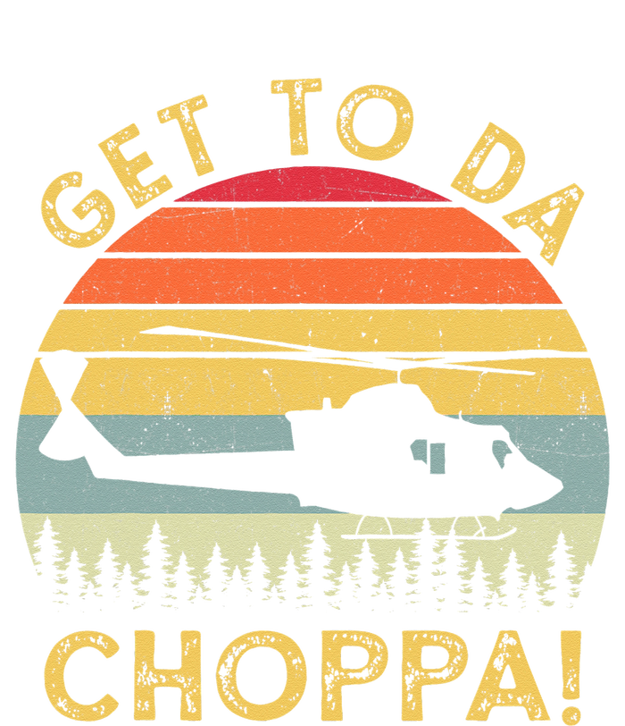 Get To Da Choppa Funny Meme Grommeted Golf Towel