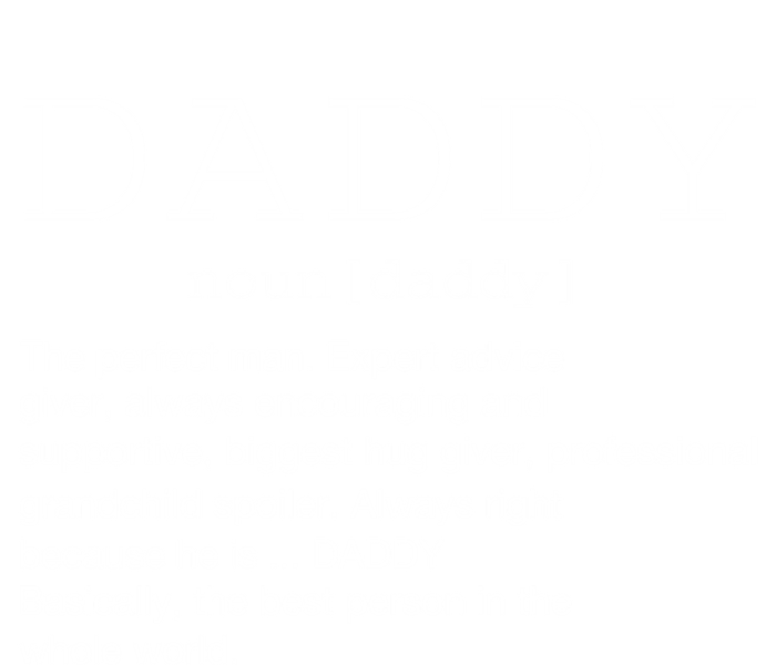 Daddy Definition Noun Grandpa Grandparents Day Funny Gift Mousepad