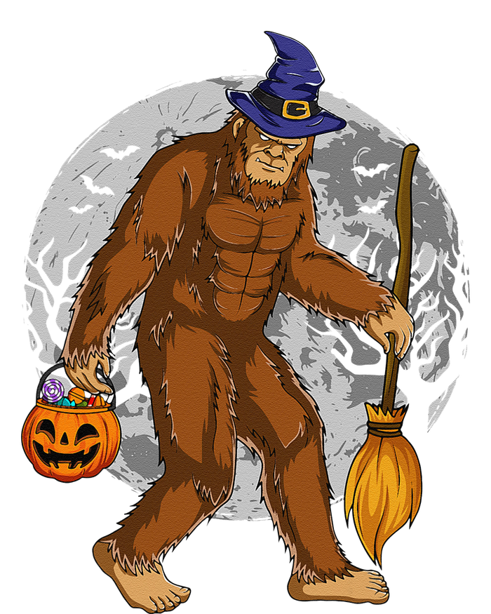 Funny Bigfoot Sasquatch Witch Halloween Costume T-Shirt