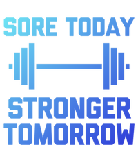 Sore Today Stronger Tomorrow Gift Funny Cool Gym Workout Funny Gift Women's Long Sleeve Flannel Pajama Set 