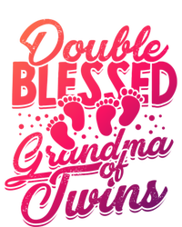 Double Blessed Grandma Of Twins Family Grandson Gift Women's T-Shirt