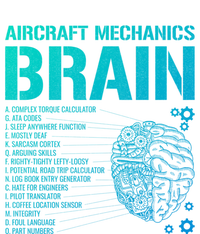 Aircraft Mechanic Brain Aircraft Mechanic Gift Women's Racerback Tank