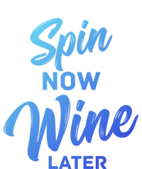 Spin Now Wine Later Spinning Cycling Workout Gift Women's V-Neck T-Shirt