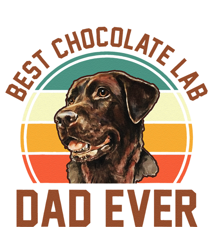 Fathers Day Dog Lover Daddy Best Chocolate Lab Dad Ever T-Shirt