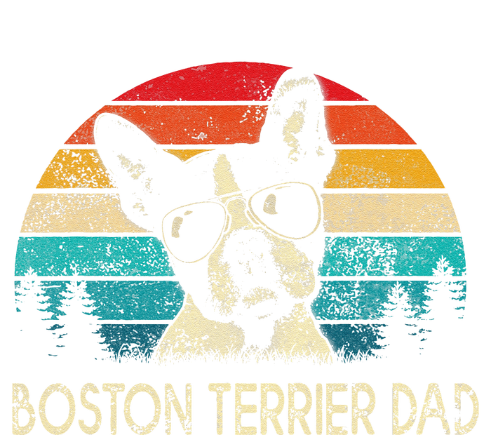 Funny Vintage Boston Terrier Dad Dog Dad Fathers Day T-Shirt