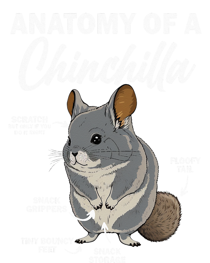 Anatomy Of A Chinchilla For Women Chinchilla Mom Funny Ceramic Star Ornament