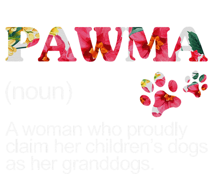 Floral Pawma Grandogs Grandma Dog Mothers Day Funny T-Shirt